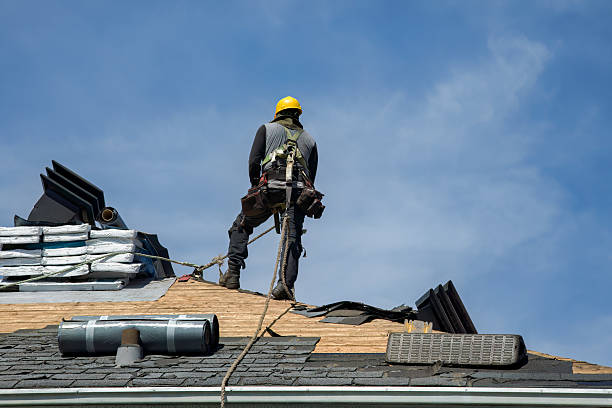 Professional Roofing technician working in East Rochester, NY